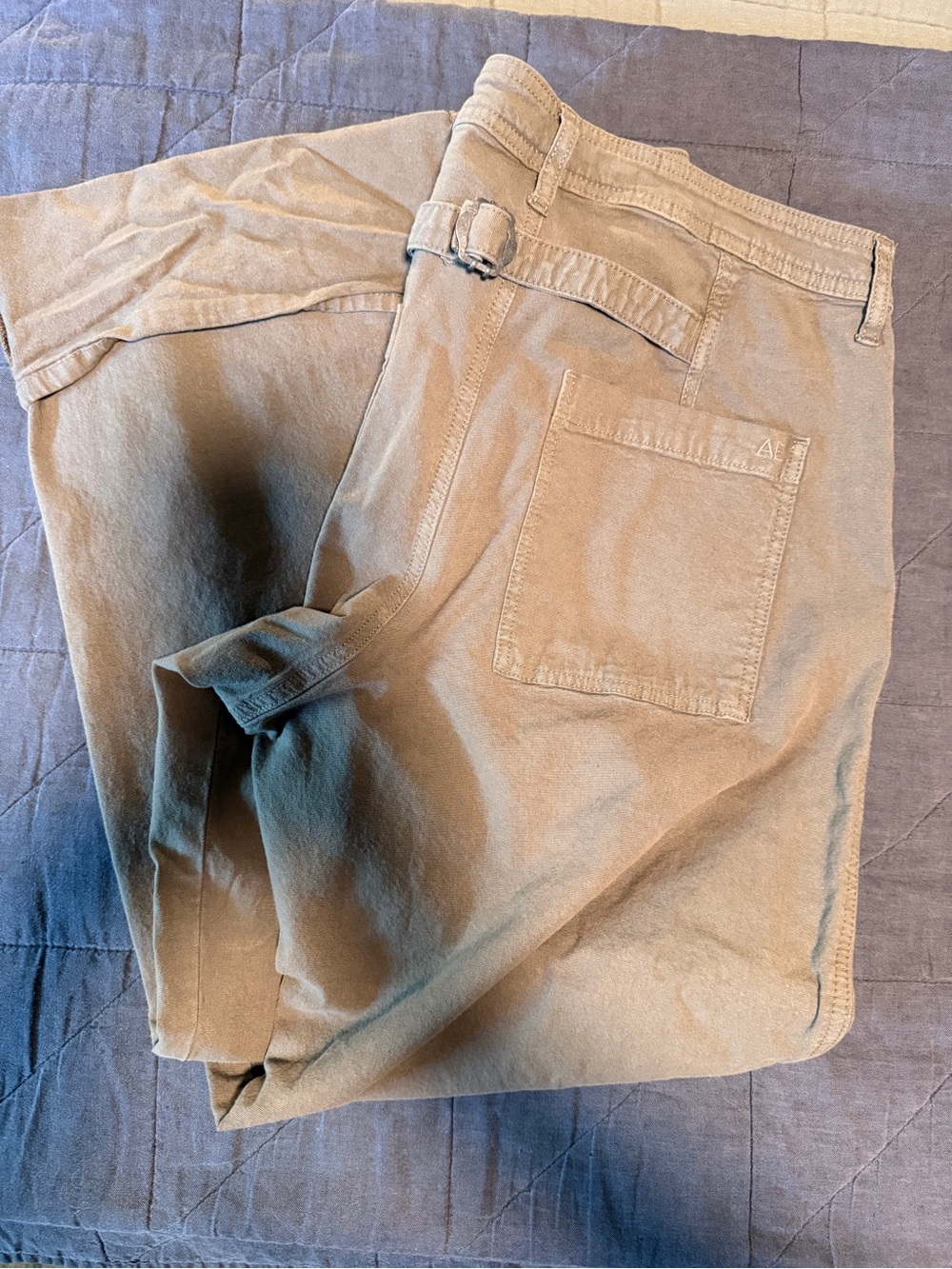 AE Women’s Casual Cotton Chino Pants in olive